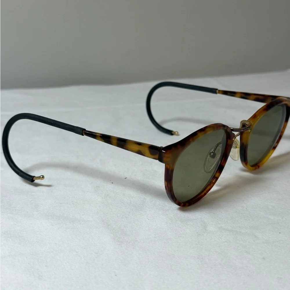 INSANE Ralph Lauren Made in France Vintage Tortoise Shell Sunglasses Round Frame